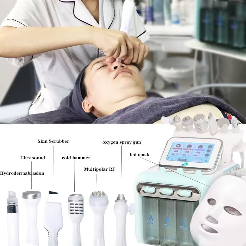 7 in 1 Hydra Dermabrasion Facial Cleaning Beauty Machine Hydro dermabrasion Facial Machine – Professional 7-in-1 HydraFacial Machine for Deep Cleansing, Hydration & Anti-Aging