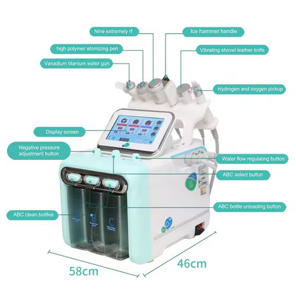 7 in 1 Hydra Dermabrasion Facial Cleaning Beauty Machine Hydro dermabrasion Facial Machine – Professional 7-in-1 HydraFacial Machine for Deep Cleansing, Hydration & Anti-Aging