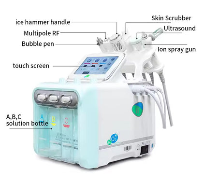 7 in 1 Hydra Dermabrasion Facial Cleaning Beauty Machine Hydro dermabrasion Facial Machine – Professional 7-in-1 HydraFacial Machine for Deep Cleansing, Hydration & Anti-Aging