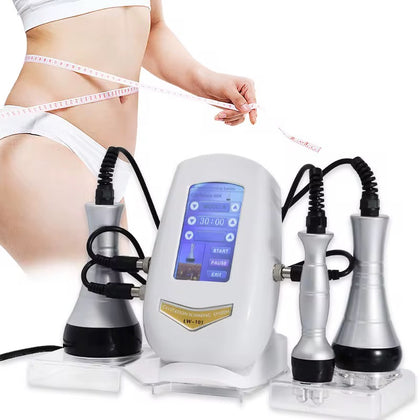 3 in 1 Multifunctional 40k Fat Burning Weight Loss Body Sculpting Radio Frequency Lipo Machine 80k Cavit Machine – 40K Cavitation & Multipolar RF Body Slimming Machine for Fat Reduction & Skin Tightening