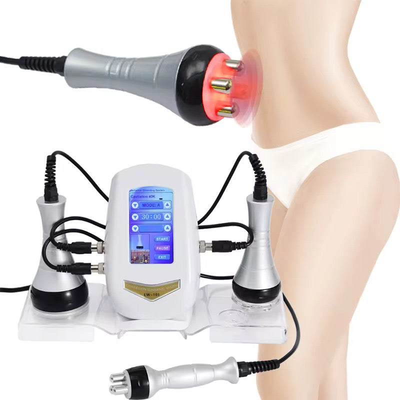 3 in 1 Multifunctional 40k Fat Burning Weight Loss Body Sculpting Radio Frequency Lipo Machine 80k Cavit Machine – 40K Cavitation & Multipolar RF Body Slimming Machine for Fat Reduction & Skin Tightening