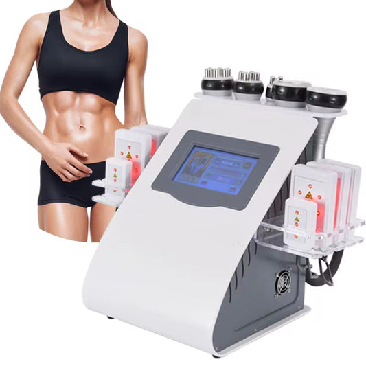 6 in 1 Professional 40K Radiofrecuencia Facial Corporal Body Weight Loss Machine for Cellulite Reduction Skin Wrinkle Removal